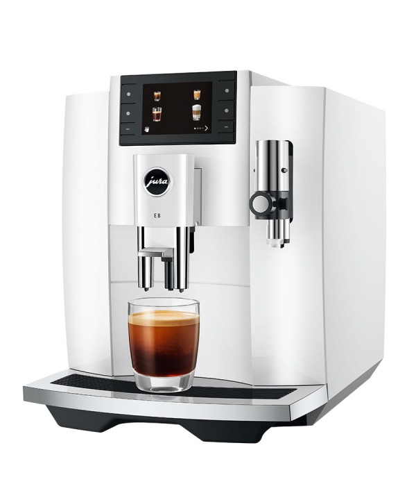 Jura E8 Piano White Automatic Coffee Machine