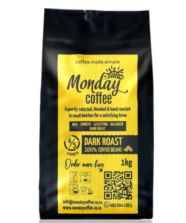 Monday Coffee Dark Roast Beans 1kg