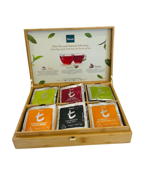 Dilmah Tea Box T-Series 6 Slot - Filled