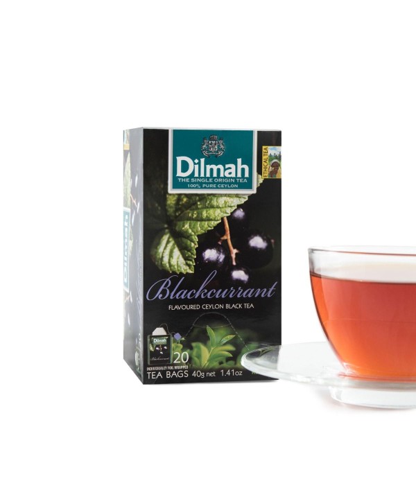 Dilmah Blackcurrant Teabags 20's Tagged