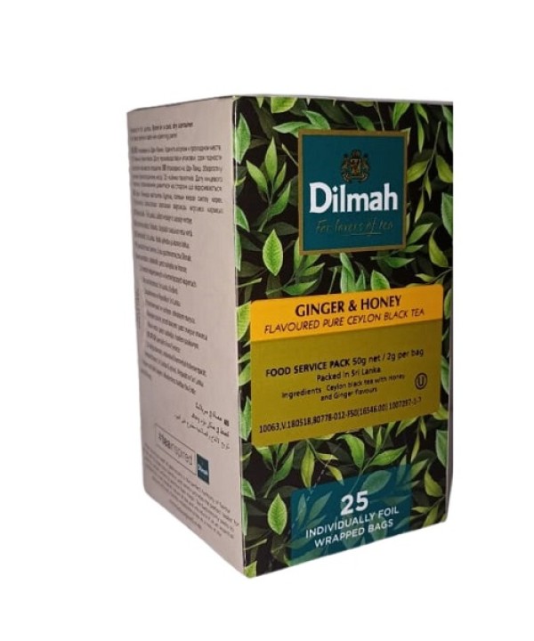 Dilmah Ginger & Honey Flavoured Teabags 25's E...