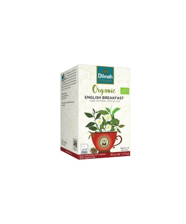 Dilmah Organic English Breakfast Teabags 20's