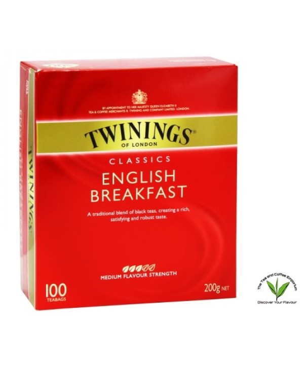 Twinings English Breakfast Tea 100's