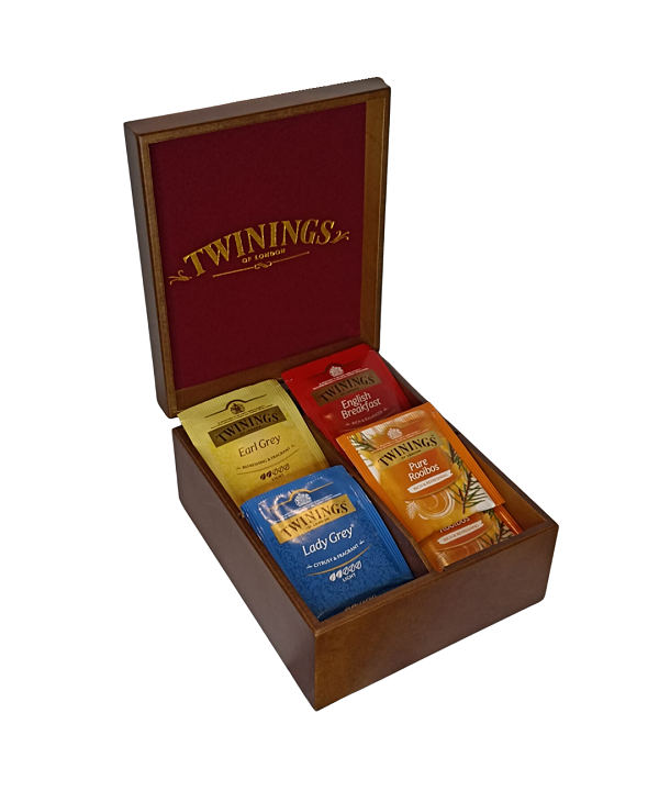 Twinings Tea Box 4 Slot - Filled